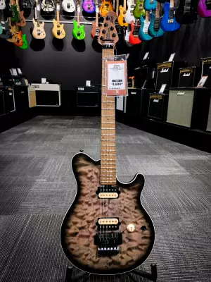 Ernie Ball Music Man - Axis Electric Guitar - Charcoal Cloud Quilt